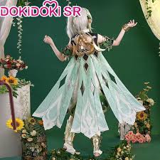 Amazon.com: KIRA KIRA Game Genshin Impact Nahida Cosplay Costume Sumeru  Kusanari Nahida Cosplay Costumes Doki SR Halloween Outfits (L) : Clothing,  Shoes & Jewelry