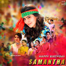 High quality samantha birthday gifts and merchandise. Samantha Akkineni 2019 Birthday Posters Social News Xyz