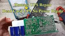 Homage UPS repair - Dead_card UPS not powering on repair - YouTube