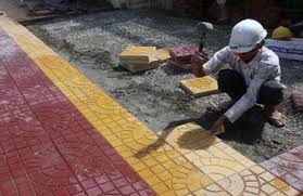 Cách làm gạch terrazzo, kích thước gạch terrazzo vỉa hè..