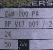12965 BALZERS RIGHT ANGLE & INLET VALVE, DN100 ISO-K EVA 100 ...