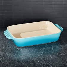 Used by leading chefs and keen cooks around the globe, this range offers outstanding performance time after time. Le Creuset Caribbean 3 15 Quart Rectangular Dish Crate And Barrel
