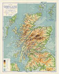 Scotland map scotland travel visiting scotland scotland history map pictures old maps vintage vintage ship print print on a map sheet from a gorgeous atlas book. Scotland Physical Political Maps Of Scotland