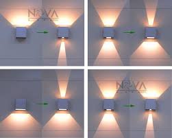 Cree Outdoor Wall Light Led Up Down Wall Sconces Adjustable Wall Lamp Garden Light Ip65 6w Outdoor Ligh Exterior Wall Light Outdoor Wall Lighting Wall Lights