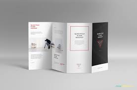 Free 4 Fold Brochure Mockup Zippypixels Brochure Template Brochure Brochure Design Template