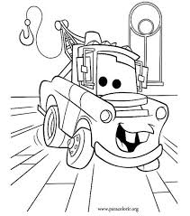 A Beautiful Picture Of The Truck Mater The Tow Truck In Radiator Springs And Lightning Mcqueen Cars Coloring Pages Truck Coloring Pages Disney Coloring Pages