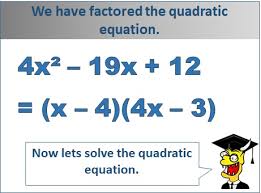Exercise Worksheet For Solving A Quadratic Equation Using Factoring When The Leading Coefficient Is Not 1 Free Mathematics Lessons And Tests