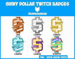 Bits To Dollars Twitch Twitch Subscription Badges Bit Badges Shiny Dollar Sign In 2020 Twitch Badge Twitch Bits