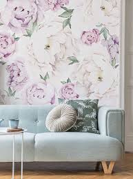 Maybe you would like to learn more about one of these? Peony Flower Mural Wall Art Wallpaper By Simple Shapes 5 Sheet Pack 2x8 Feet Lilac Amazon Com