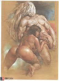 Serpieri's Druuna nude with sci-fi elements