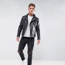 Barneys New York Jackets Coats Barneys Originals Real Leather Zipped Biker Jacket Poshmark