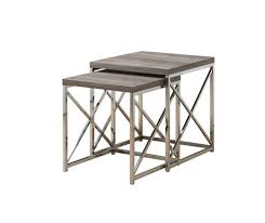 Maybe you would like to learn more about one of these? Buy Monarch Specialties 2 Piece Dark Taupe Chrome Nesting Tables Set From Walmart Canada Shop For More Nesting Tables Nesting End Tables Modern Accent Tables