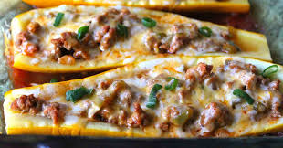 Taco Stuffed Summer Squash Boats A Family Favorite Recipe Recipe Summer Squash Recipes Yellow Squash Recipes Squash Recipes