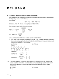 Statti resume tif m3115147 m3115148 laporan praktikum statistika. 11 Kejadian Majemuk Saling Bebas Bersyarat Www Defantri Com
