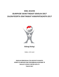 Soal Osn Biologi Sma 2020 Pdf Dunia Sosial
