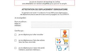 Il est désormais possible d'enregistrer sur son smartphone les informations à renseigner dans l'attestation de déplacement dérogatoire à générer en ligne. L Attestation Derogatoire Pas Obligatoire Pour Les Aveugles
