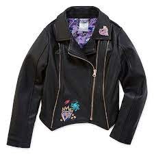 Disney Girls Descendants Midweight Motorcycle Jacket Motorcycle Jacket Jackets Disney Girls