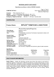 125 st georges terrace level 18 & 19. Pdf Material Safety Data Sheet Hazardous According To Criteria Of Nohsc Australia Biflex Termiticide Insecticide Banco Jobs Academia Edu