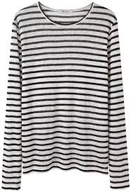 Black And White Striped Tee T By Alexander Wang Striped Long Sleeve Long Sleeve Striped Top Long Sleeve Tops