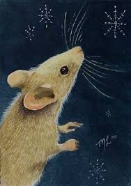 Winter Mouse Art Melody Lea Lamb Aceo Print Etsy In 2021 Mouse Illustration Art Animal Art