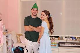 Diy Peter Pan And Wendy Couples Halloween Costume Couples Costumes Diy Couples Costumes Wendy Costume