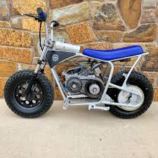 Custom mini bike would sure be the best gift for kids. Mini Bike Build Mega Moto Tillotson Flat Tracker Gopowersports Com