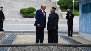 President of the united states. Donald Trump Enters N Korea And Meets Kim Jong Un Financial Times