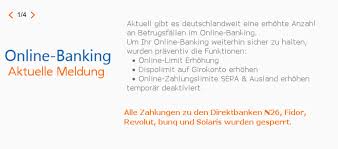 Offriamo servizi dedicati di online banking a privati e aziende Weitere Volksbanken Sperren Zahlungen An N26 Fidor Und Andere Online Banken Iphone Ticker De
