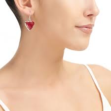 Shrieking Violet Silver Drop Earrings