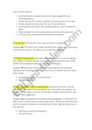 Now we're getting into the meat of your report. How To Write A Report Esl Worksheet By Macarenamartinez