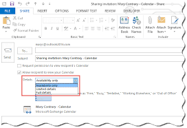Share Office 365 Calendars With Others