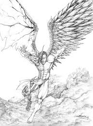 Dark Angel Drawings Sketch Template Angel Drawing Art Wings Drawing