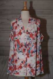 Rose Olive Size Xl Extra Large V Neck Sleeveless Blouse Shirt Top Tunic Tunic Tops Shirt Blouses Occassion Dresses