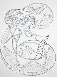 Tattoo Snake Drawing Outline Skin Snake Art Snake Outline Art Inspiration