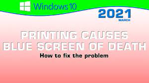Recently an issue occurred that caused certain printers using some apps to crash windows completely when printing. Printing Causes Blue Screen Of Death Kyocera Youtube