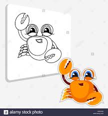 And of course, on everyone's dinner plates. Crab Cartoon Coloring Page Stock Vector Image Art Alamy