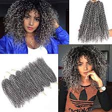 Let your curly box braids and ocean wave crochet hair blow in the tropical breezes on your next caribbean cruise. 12 Inch Marlybob Crochet Hair 6 Small Packs Lot Crochet Braids Jerry Curly Hair Extensions 20 Strands 40g Pack Gray Buy Online At Best Price In Uae Amazon Ae