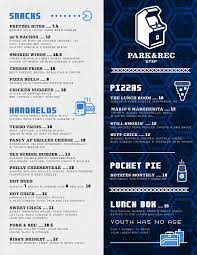 Park Rec Youth Has No Age St Pete Smoked Wings Rec Drink Menu