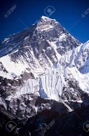 Mount Everest With Clear Blue Sky In The Nepal Himalaya Mountain Stock Photo Picture And Royalty Free Image Image 18871939