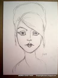 Snapping Monsters My Other Creations Girl Collage Using Impression Obsession S She Was Tired Stamp Face Drawing Drawing Skills My Drawings