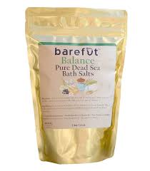 Combine the benefits of magnesium and sea salts with essential oils for a relaxing bath! Balance Dead Sea Bath Salts Barefut Essential Oils