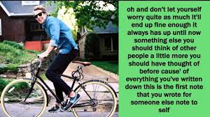 Note To Self Lyrics Ben Rector Youtube