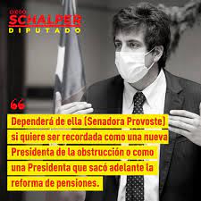 O mariana aylwin, en ese e to es, di e to a eje utiva de la co po a ió edu a io al ap e de , estaban a favor. Diputado Diego Schalper La Nueva Presidenta Del Senado Yasna Provoste Debe Elegir Si Sera Recordada Como Una Obstruccionista O Como Quien Logro Sacar Adelante Las Reformas Presentadas En Beneficio De Todos