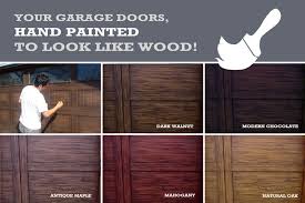 Instantly Transform The Look Of Your House And Add Major Curb Appeal With Our Faux Wood Painting For Faux Wood Garage Door Diy Garage Door Garage Door Makeover