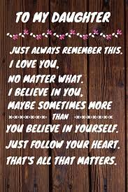 Happy birthday to my darling daughter! Amazon In Buy Happy 17th Birthday To My Daughter Just Always Remember This I Love You No Matter What 17 Year Old Birthday Gift Journal Notebook Diary Unique Greeting Card