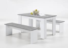 Bis zu 30% sparen 99,99 € 69,99 €*. Essgruppe Dornum Modern Weiss Grau Rechteckig Angebot 20 Reduziert Mega Mobel Sb