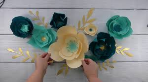 Today, i have two more paper flower templates i designed for a baby nursery. Make A Stunning Paper Flower Backdrop Free Paper Flower Svg Files Youtube