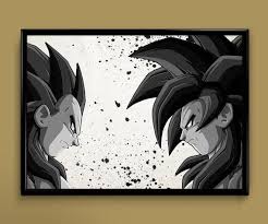 Dragon Ball Goku And Vegeta Ssj4 Print 8x10 Archival By Colorink 20 00 Nerd Decor Dragon Ball Goku Dragon Ball Z
