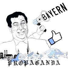 Einen markus söder erwischt man nicht auf dem falschen fuß karikatur: Bayern Propaganda