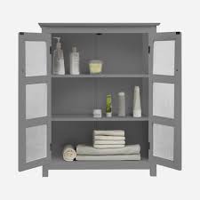 Novamobili kleiderschrank perry kleiderschränke schrank. Elegant Home Fashions Badezimmer Connor Freistehender Schrank Glasturen Grau Ehf 580g Teamson Home Deutschland